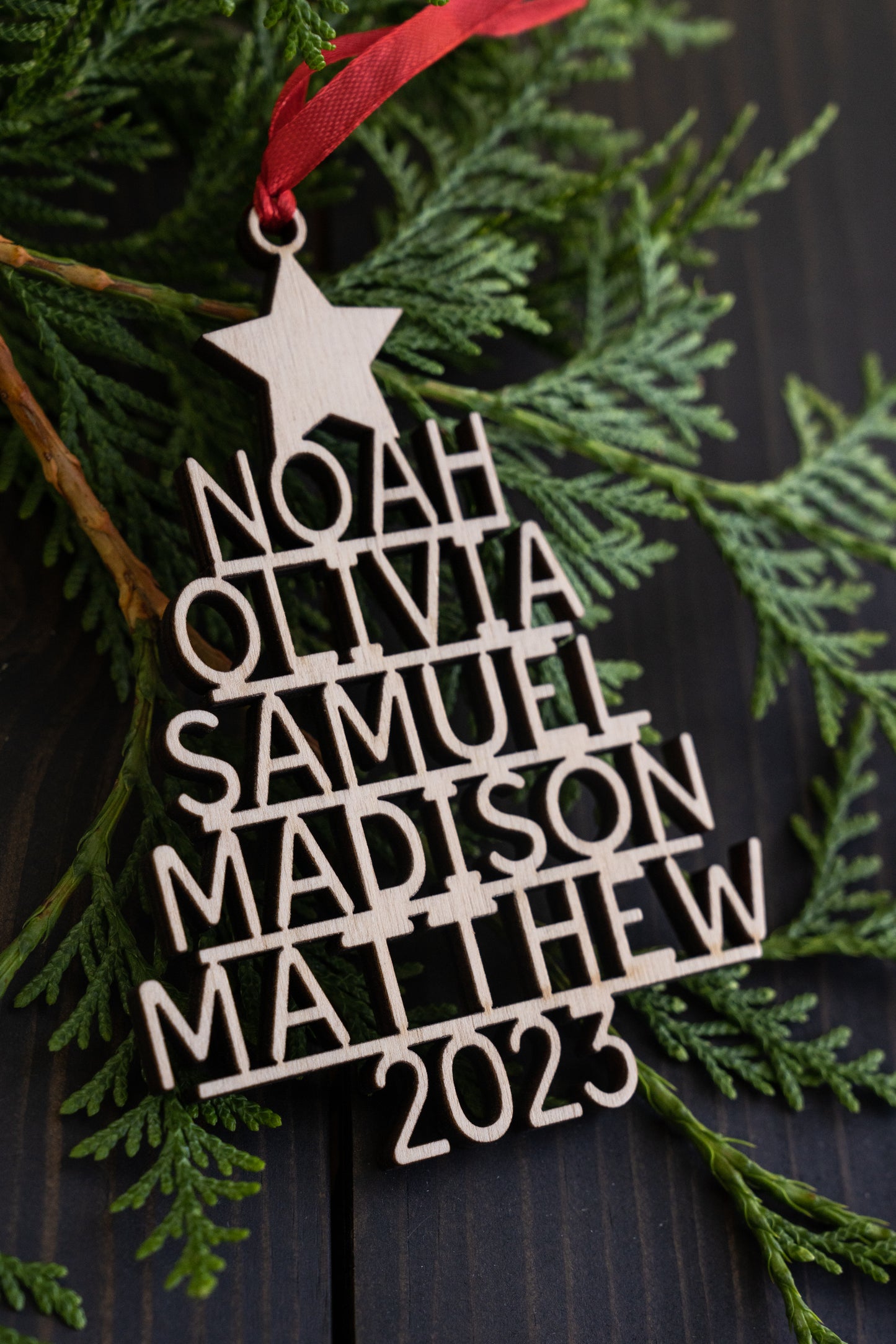 Family Christmas Ornament - Personalized Ornament With Names