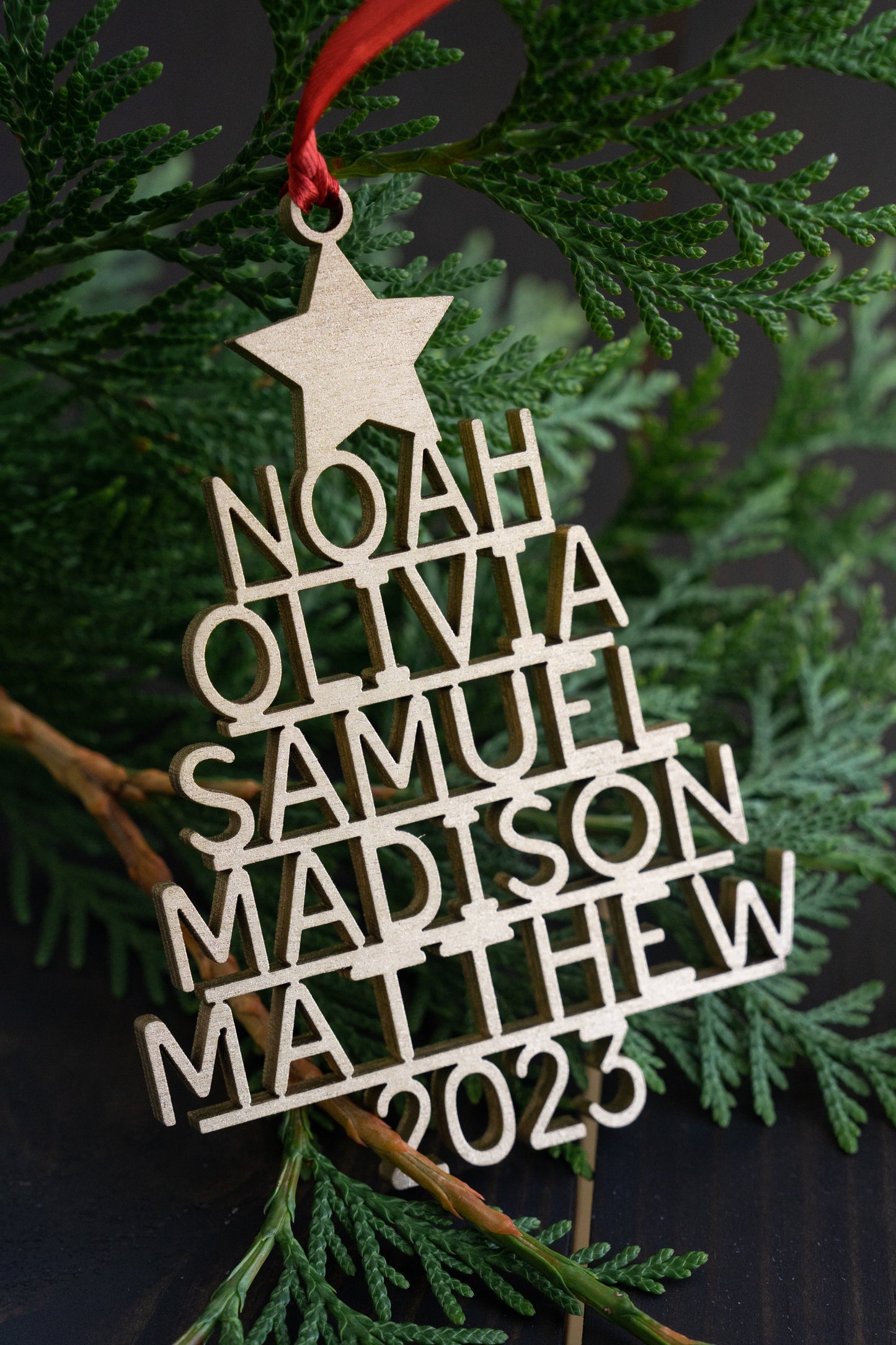 Family Christmas Ornament - Personalized Ornament With Names