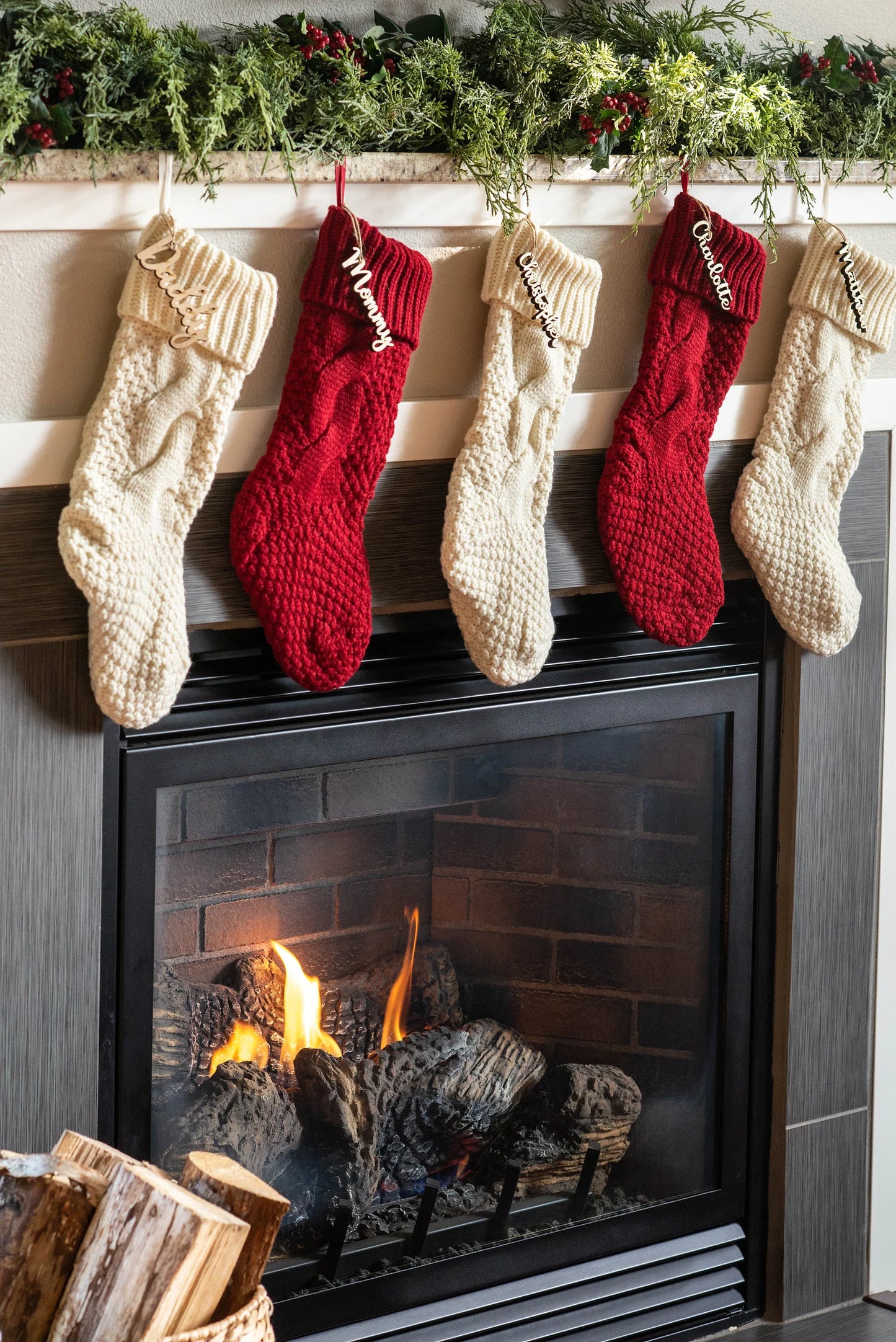 Personalized Christmas Stockings - Embroidered Stocking