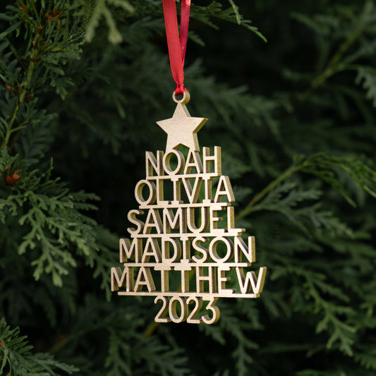 Family Christmas Ornament - Personalized Ornament With Names