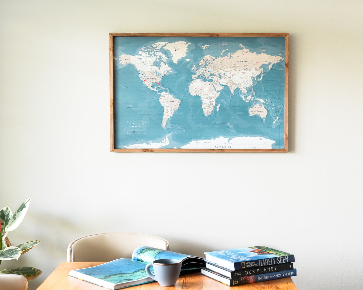 Push Pin World Map - Personalized Travel Map #WPM01