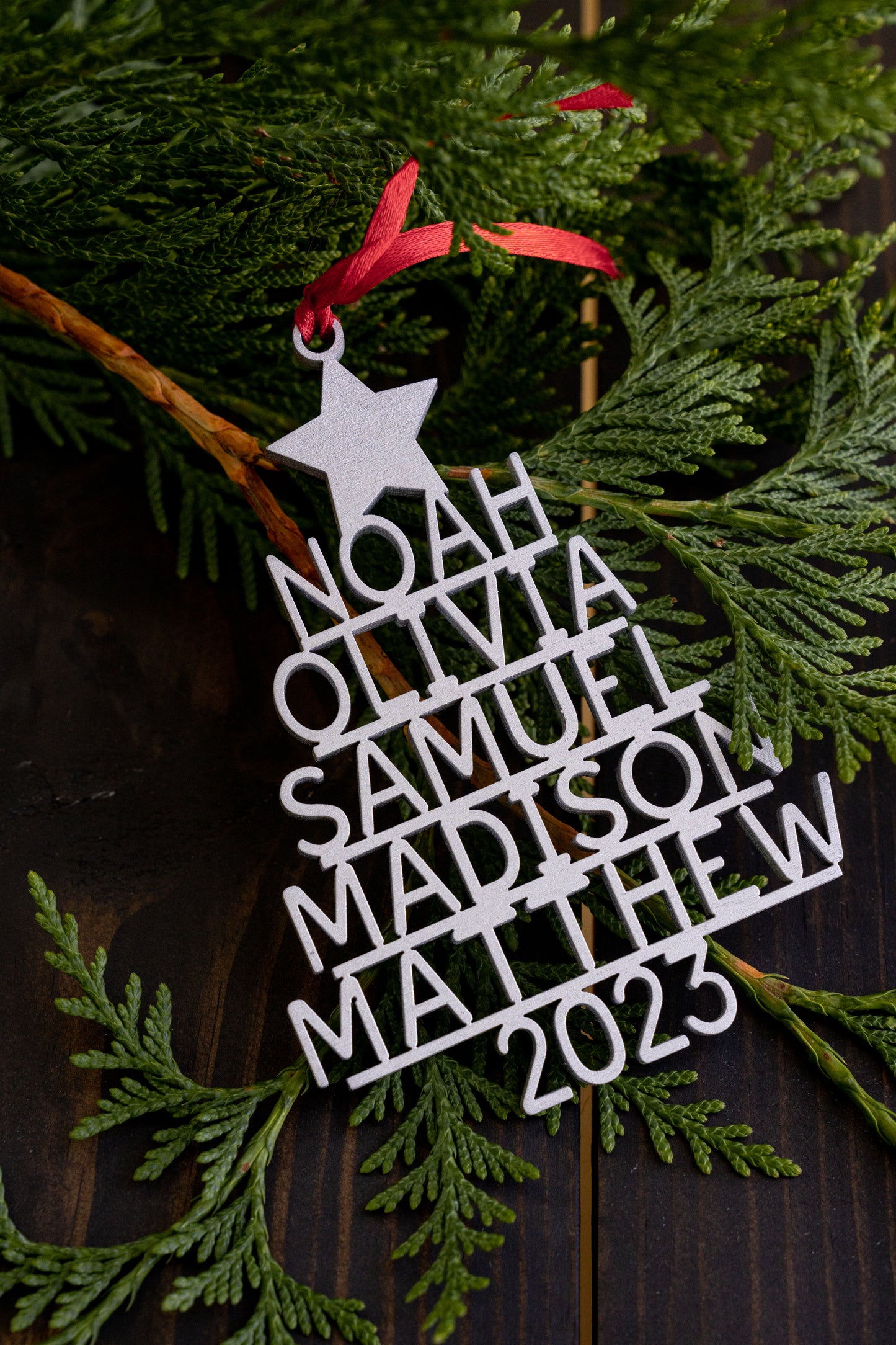 Family Christmas Ornament - Personalized Ornament With Names