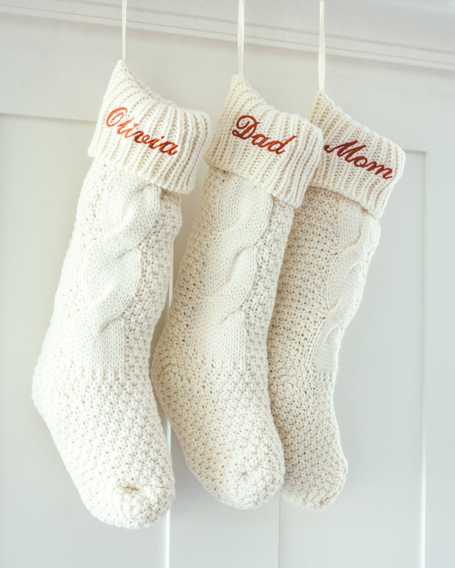 Personalized Christmas Stockings - Embroidered Stocking