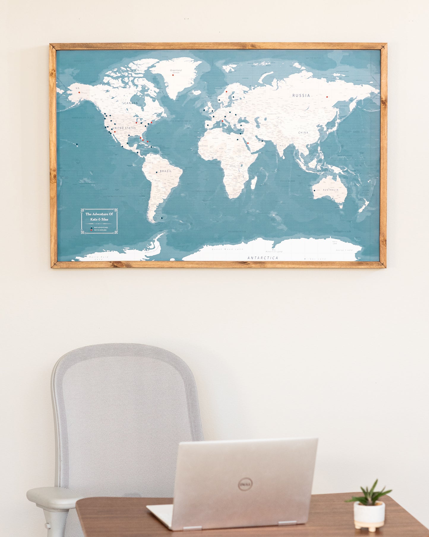 Push Pin World Map - Personalized Travel Map #WPM01