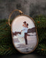First Christmas Married Ornament With Photo - Personalized Christmas Keepsake