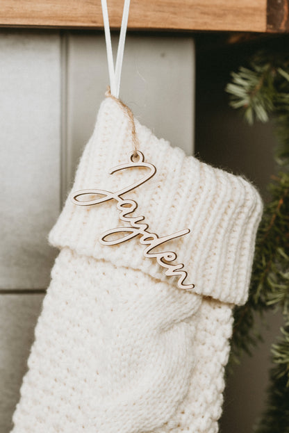 Personalized Christmas Stocking Tag