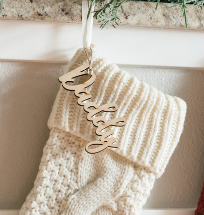 Personalized Christmas Stocking Tag