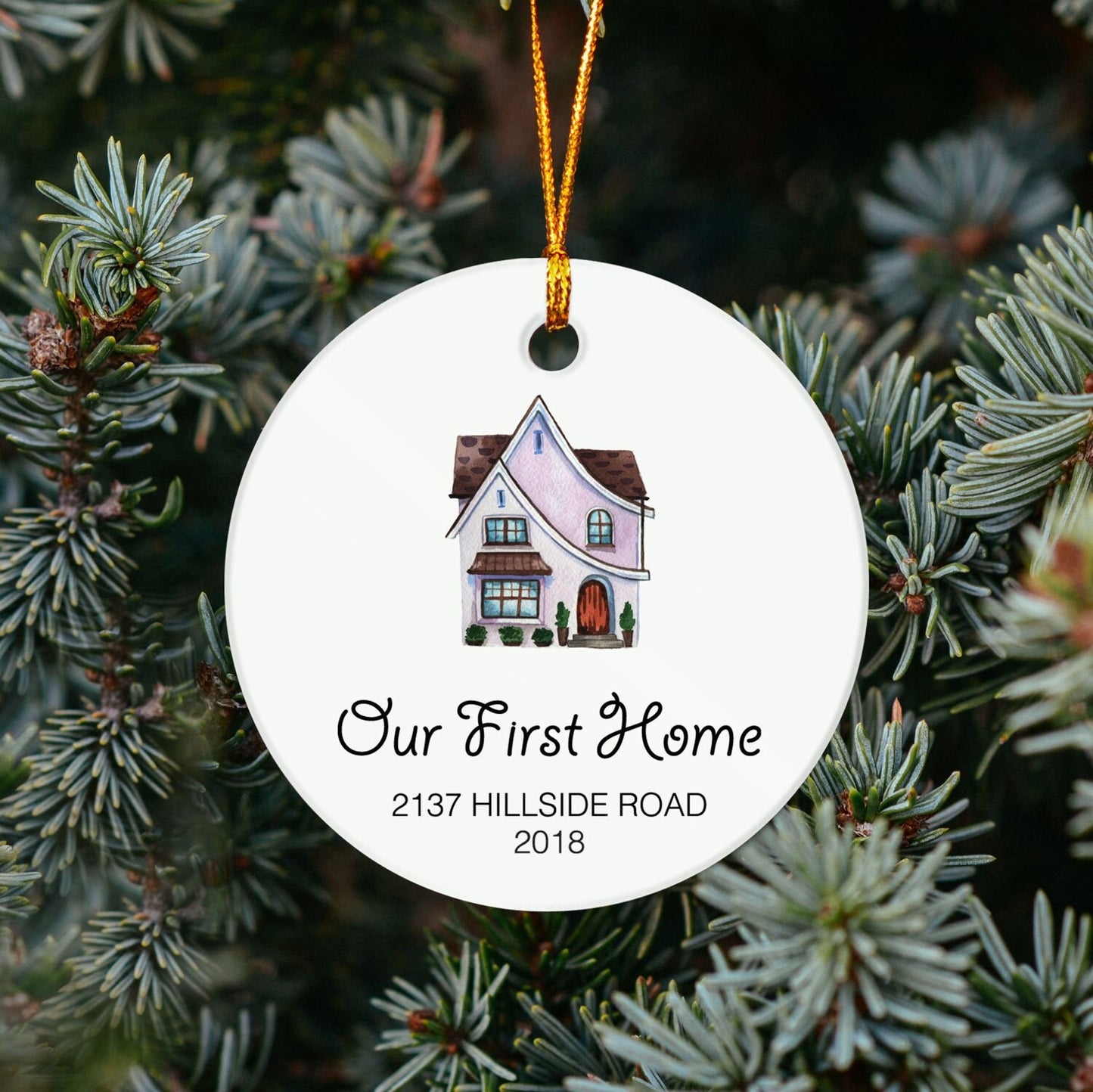 Our First Home Ornament - Personalized Ornament- Housewarming Gift - Our First Christmas At OR20 and OR18