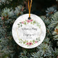Personalized Engaged Ornament - Gift for the Couple - Engagement Gift - Our First Christmas Together OR27
