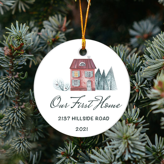 Our First Home Ornament - Personalized Ornament- Housewarming Gift - Our First Christmas At OR73
