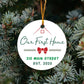 Our First Home Ornament - Personalized Ornament- Housewarming Gift - Our First Christmas At OR70