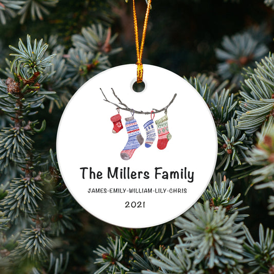 Personalized Family Ornament - Christmas Ornaments - Gift for the Family - Housewarming Gift - OR72