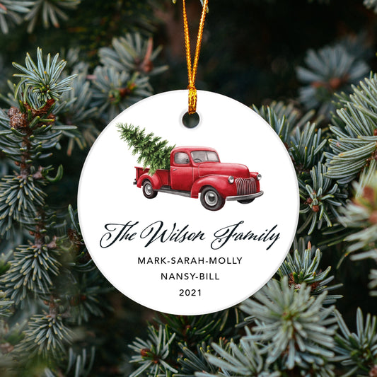 Personalized Family Ornament - Christmas Ornaments - Gift for the Family - Housewarming Gift - OR78